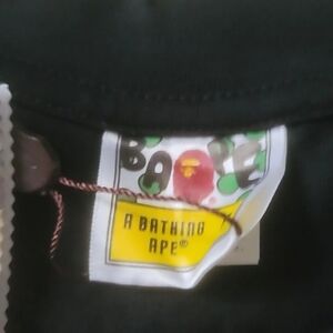 A Bathing Ape Kids Black Short Sleeve Tee with Signature Logo